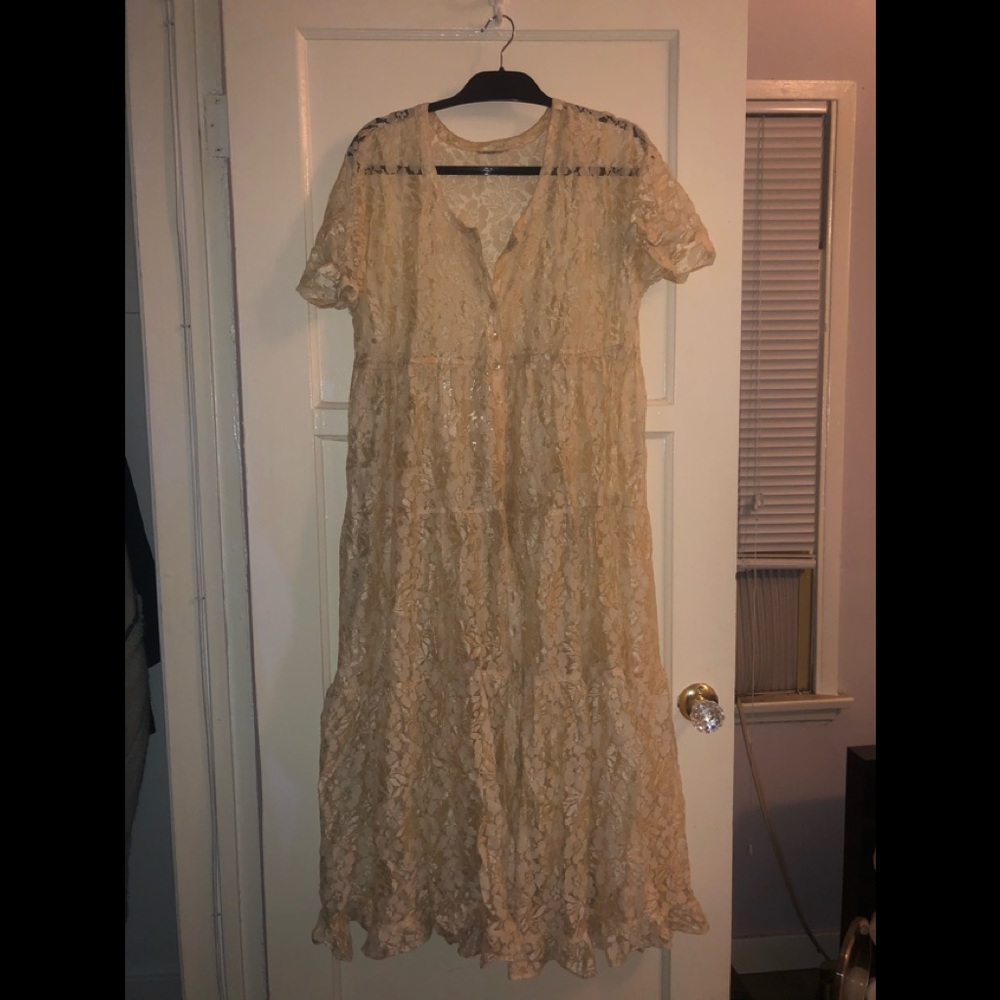 Vintage Floral Lace Dress
